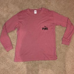 Pink Victoria Secret long sleeve shirt